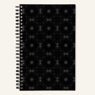 Black Signature Pattern  Notebook