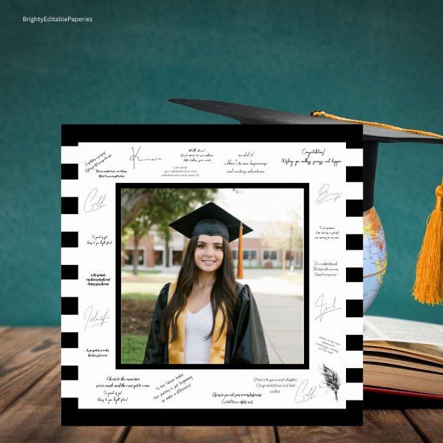Black Signatures Memories Autograph Graduation Poster (Creator Uploaded)