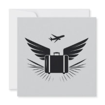 Black silhouette design of a travel suitcase 