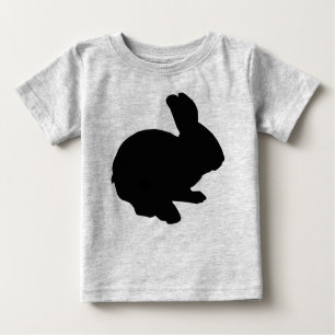 Black Silhouette Easter Bunny Shirt