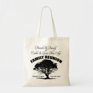 Black Silhouette Estep Family Reunion Tote Bag