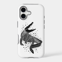 Black Silhouette Of a Crocodile