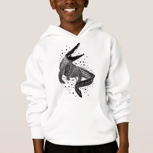 Black Silhouette Of a Crocodile