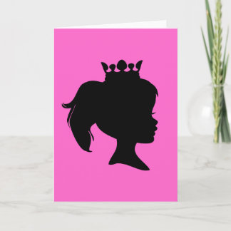 Black Silhouette Princess T-shirts and Gifts Card