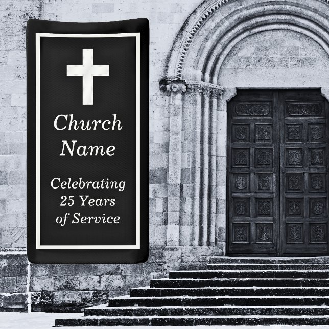 Black Silver Church 25th Anniversary Party  Banner (Black Silver Church 25th Anniversary Party Banner)
