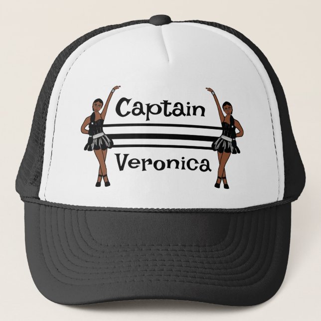 Black Silver Dancer#1 Trucker Hat (Front)