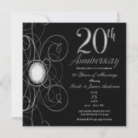 Black & Silver Diamond 20 20th Anniversary Party