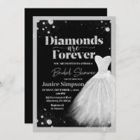 Black & Silver Diamonds are forever Bridal Shower