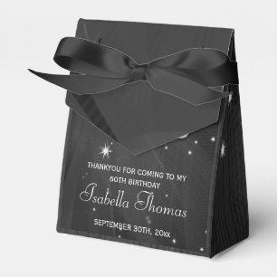 Black & Silver Disco Ball &  Heels Favour box