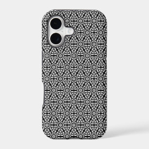 Black Silver Geometry Pattern iPhone 5 Case