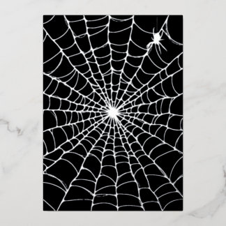 Black Silver Spider Web Halloween