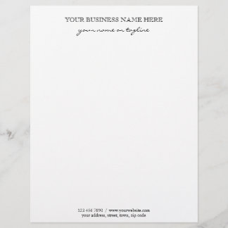 Black Simple Modern Elegant Custom Business Letterhead