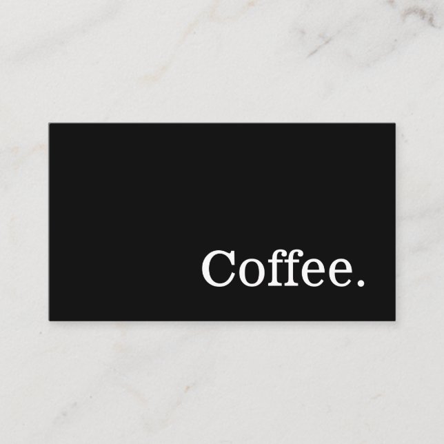 Black Simple News Word Dark Loyalty Punch-Card (Front)