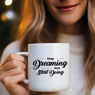Black Simple Quotes Mug