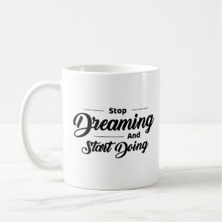 Black Simple Quotes Mug