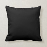 Black Simple Solid Color Cushion<br><div class="desc">Black Simple Solid Color Throw Pillow</div>