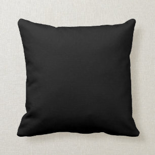 Black Simple Solid Color Cushion