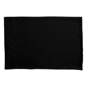 Black Single Pillow Case, Standard Size Pillowcase