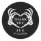 Black Skeleton Heart Til Death Wedding Thank You C