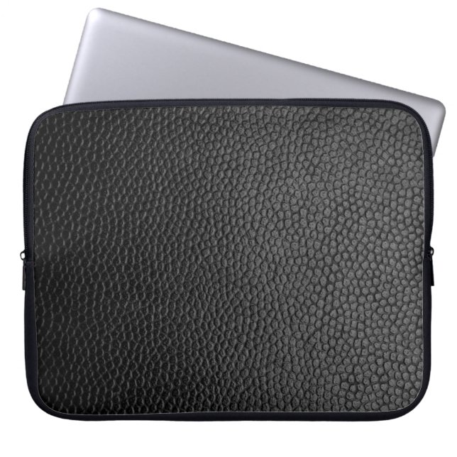Black skin skin texture skin laptop sleeve (Front)