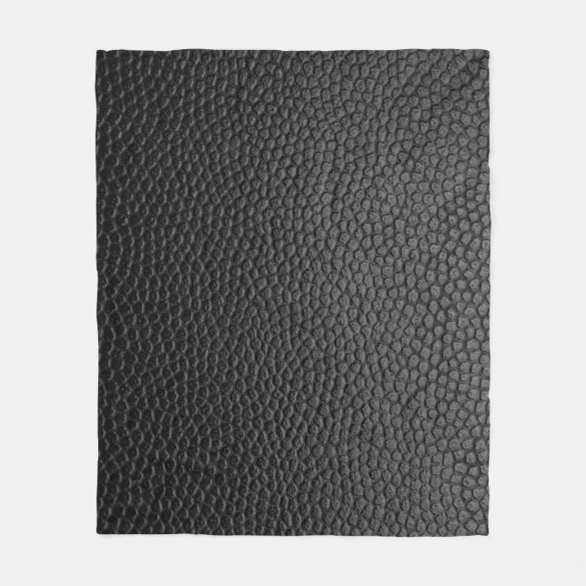 Black skin texture skin fleece blanket (Front)