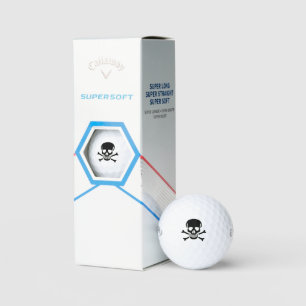 Black Skull Callaway Supersoft golf balls 3 pack