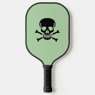 Black Skull green pickleball paddle