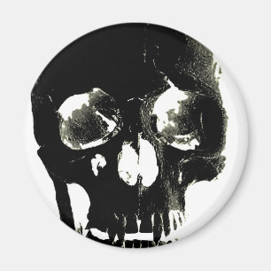 Black Skull - Negative Image Magnet