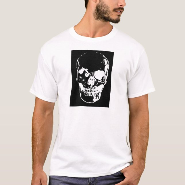 Black Skull - Negative Image T-Shirt (Front)