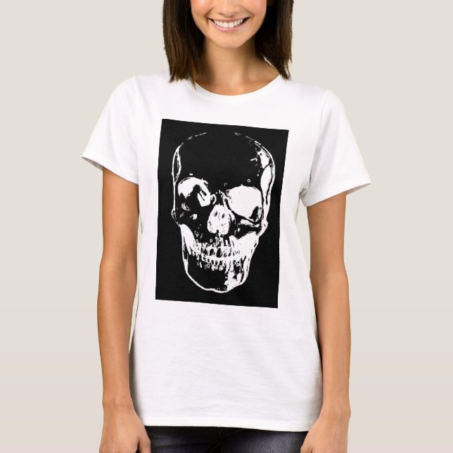 Black Skull - Negative Image T-Shirt (Front)