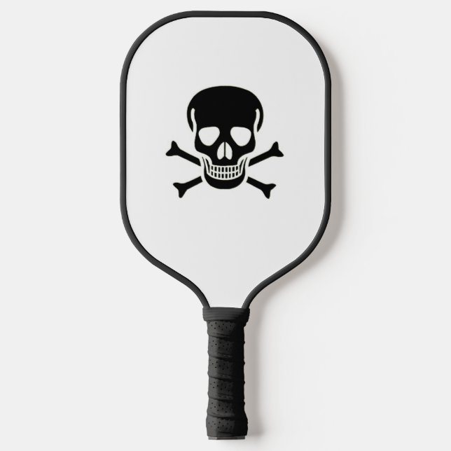 Black Skull pickleball paddle (Front)