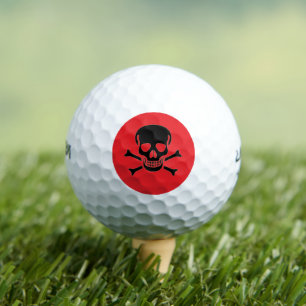 Black Skull red Wilson Ultra golf balls 12 pack