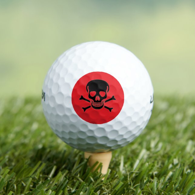 Black Skull red Wilson Ultra golf balls 12 pack (Insitu Tee)