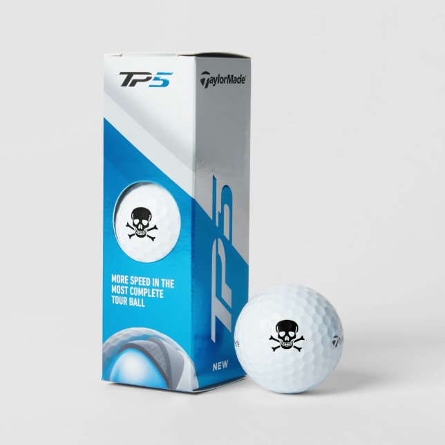 Black Skull Taylor Made TP5 golf balls 3 pack (Packaging)