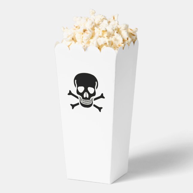 Black Skull white popcorn boxes (Popped)