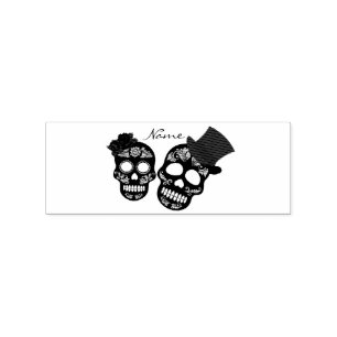 Black skulls Duo Thunder_Cove Rubber Stamp