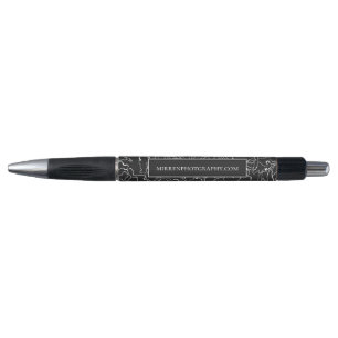Black Slate Simply Floral Personalised