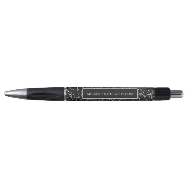 Black Slate Simply Floral Personalised (Front)