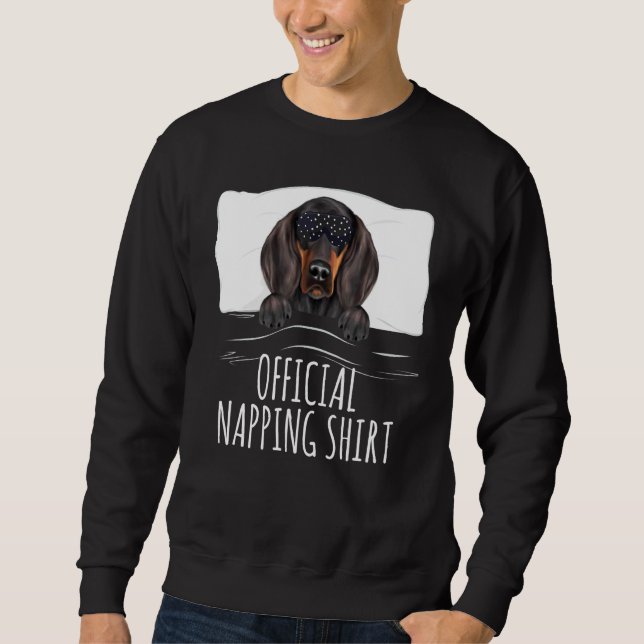 Black Sleep Mask Black And Tan Coonhound Official  Sweatshirt (Front)