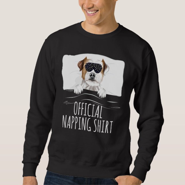 Black Sleep Mask Parson Russell Terrier Official N Sweatshirt (Front)