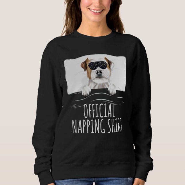 Black Sleep Mask Parson Russell Terrier Official N Sweatshirt (Front)
