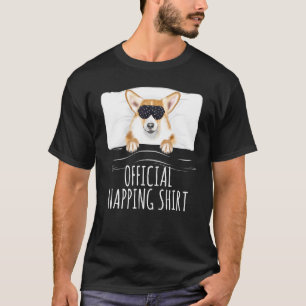 Black Sleep Mask Pembroke Welsh Corgi Official Nap T-Shirt