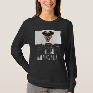 Black Sleep Mask Smooth Fox Terrier Official Nappi T-Shirt
