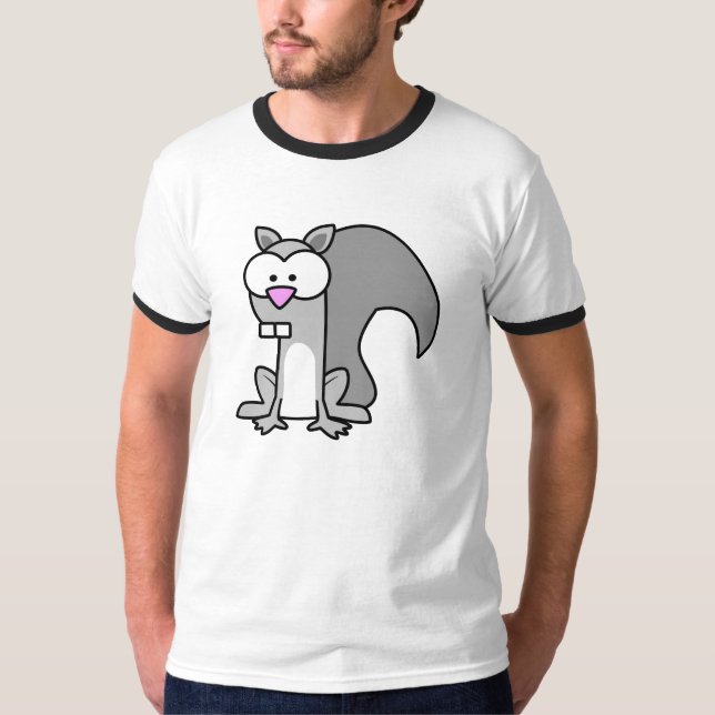 Black Sleeve Squirrel Shirt (Front)