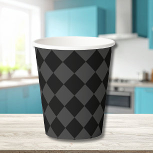 Black & Smoky Black Diamonds – Elegant & Timeless Paper Cups