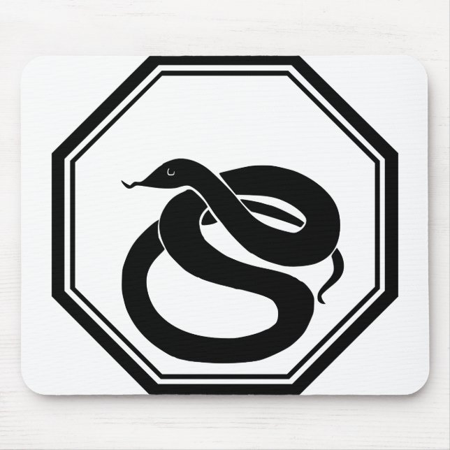 Black Snake Mouse Pad (Front)