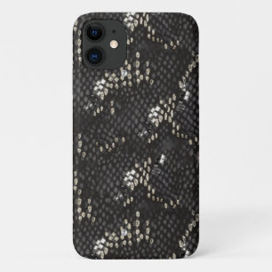Black Snake Skin With Diamond Pattern Case-Mate iPhone Case