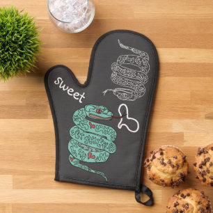 Black  Snake Sweet Oven Mitt