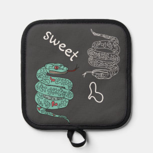 Black  Snake Sweet Pot Holder