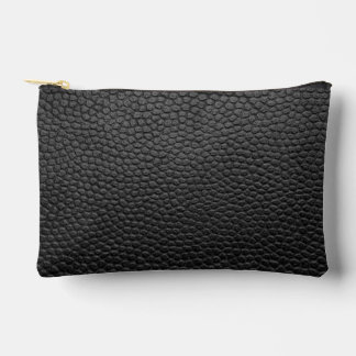 Black Snakeskin Accessory Pouch